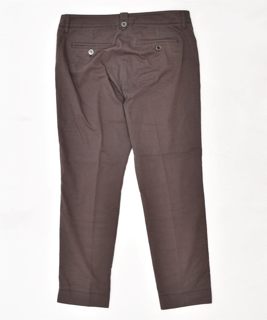 MARELLA Womens Slim Casual Trousers W31 L25 Brown Cotton | Vintage | Thrift | Second-Hand | Used Clothing | Messina Hembry 