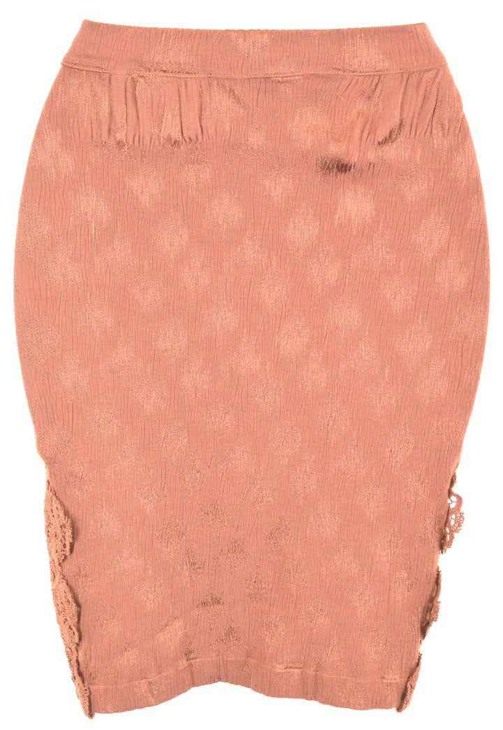 VINTAGE Womens Bodycon Skirt Small W26 Brown Viscose - Second Hand & Vintage Designer Clothing - Messina Hembry