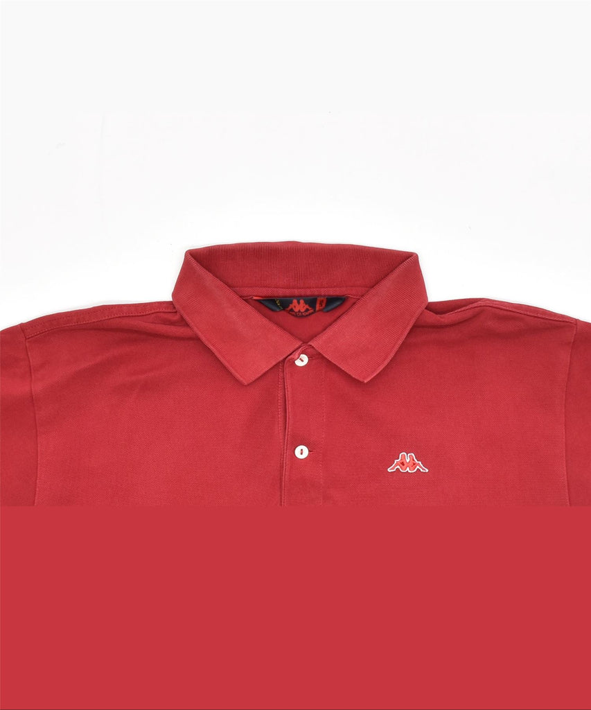 KAPPA Mens Polo Shirt Large Red Cotton | Vintage | Thrift | Second-Hand | Used Clothing | Messina Hembry 