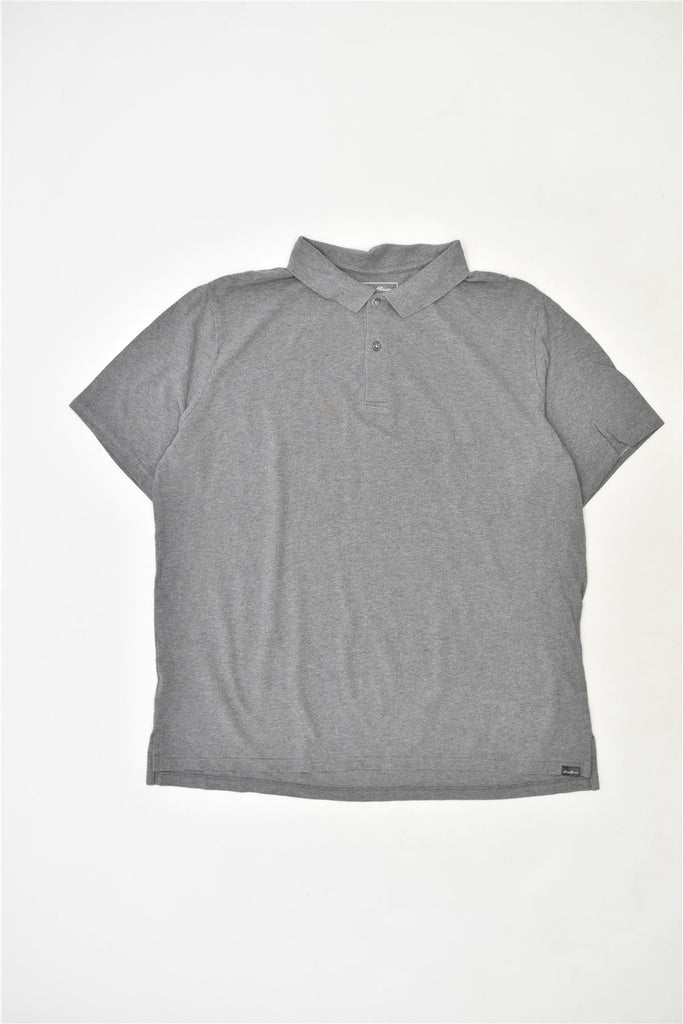 EDDIE BAUER Mens Polo Shirt 2XL Grey Cotton | Vintage | Thrift | Second-Hand | Used Clothing | Messina Hembry 