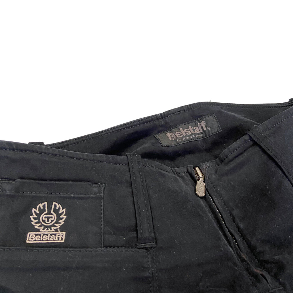 Belstaff Women's Functional Trousers | Vintage Designer Motorcycle Biker Black | Vintage Messina Hembry | Thrift | Second-Hand Messina Hembry | Used Clothing | Messina Hembry 