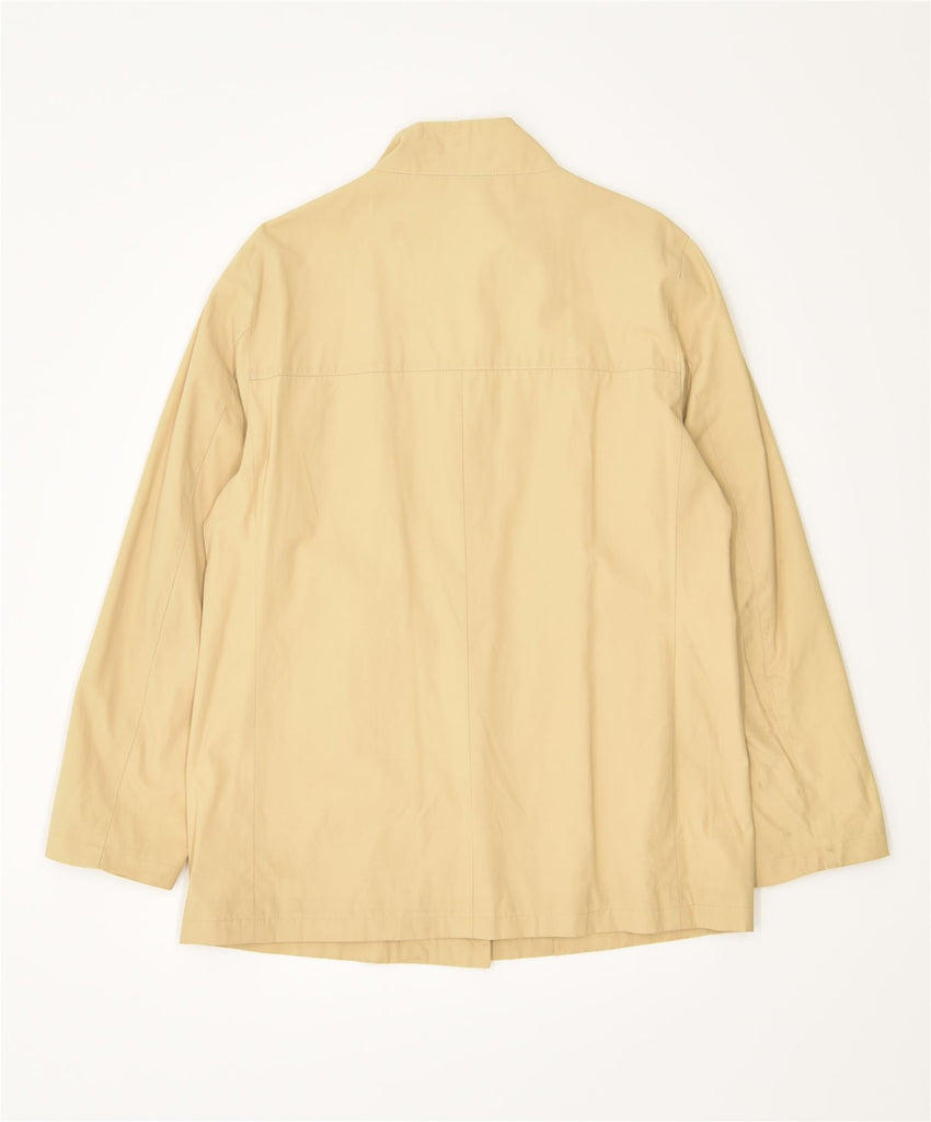MARELLA Womens Bomber Jacket UK 14 Medium Beige Nylon | Vintage | Thrift | Second-Hand | Used Clothing | Messina Hembry 