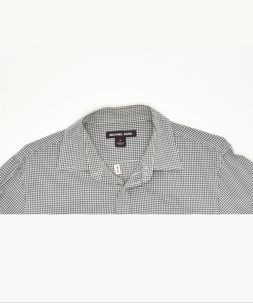 MICHAEL KORS Mens Shirt Small Multicoloured Check Cotton | Vintage | Thrift | Second-Hand | Used Clothing | Messina Hembry 