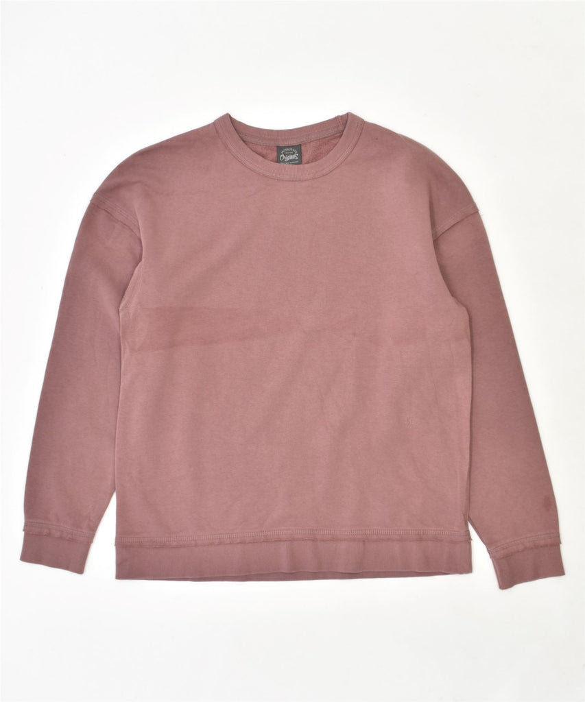 JACK & JONES Mens Sweatshirt Jumper Medium Pink Cotton | Vintage | Thrift | Second-Hand | Used Clothing | Messina Hembry 