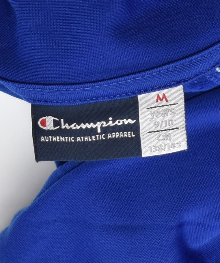 CHAMPION Boys Graphic Tracksuit Top Jacket 9-10 Years Medium Blue | Vintage | Thrift | Second-Hand | Used Clothing | Messina Hembry 