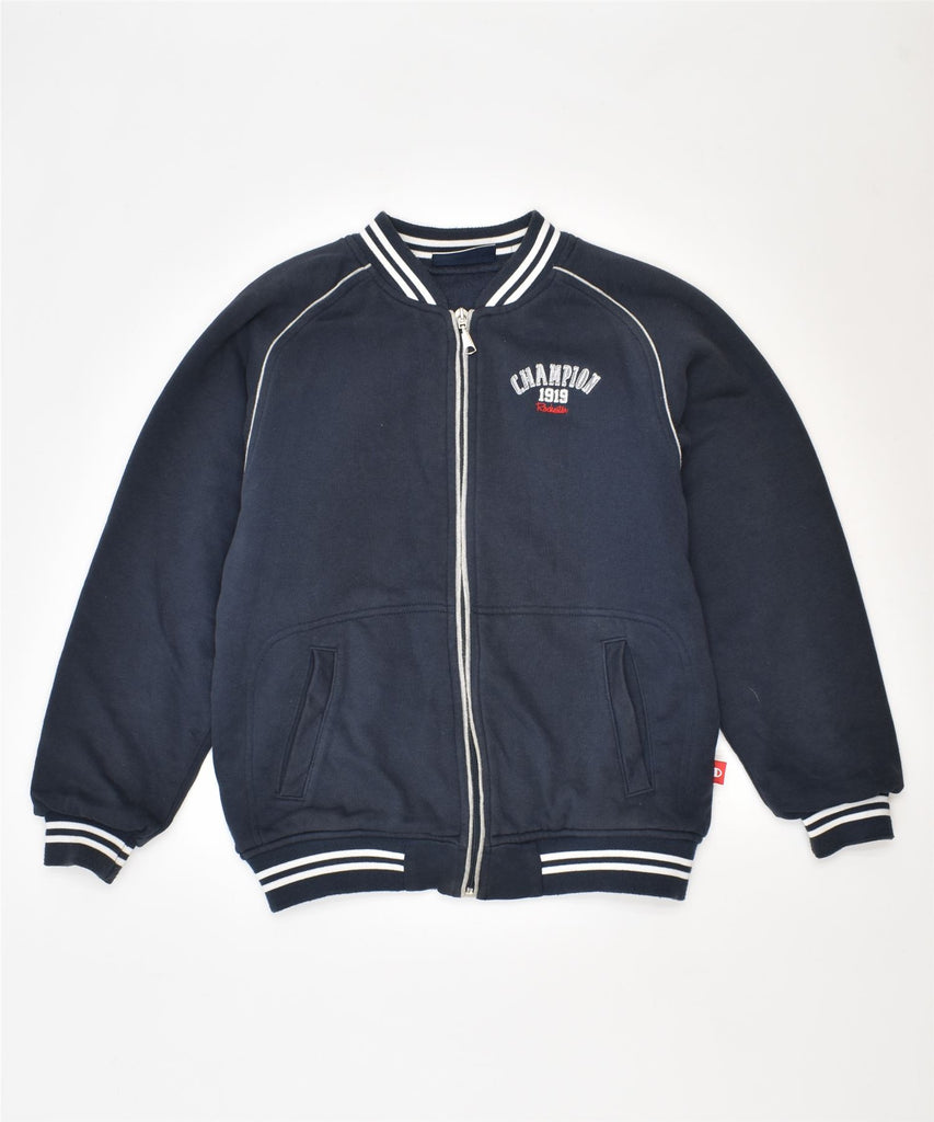 CHAMPION Boys Bomber Jacket 9-10 Years Medium Navy Blue Cotton | Vintage | Thrift | Second-Hand | Used Clothing | Messina Hembry 