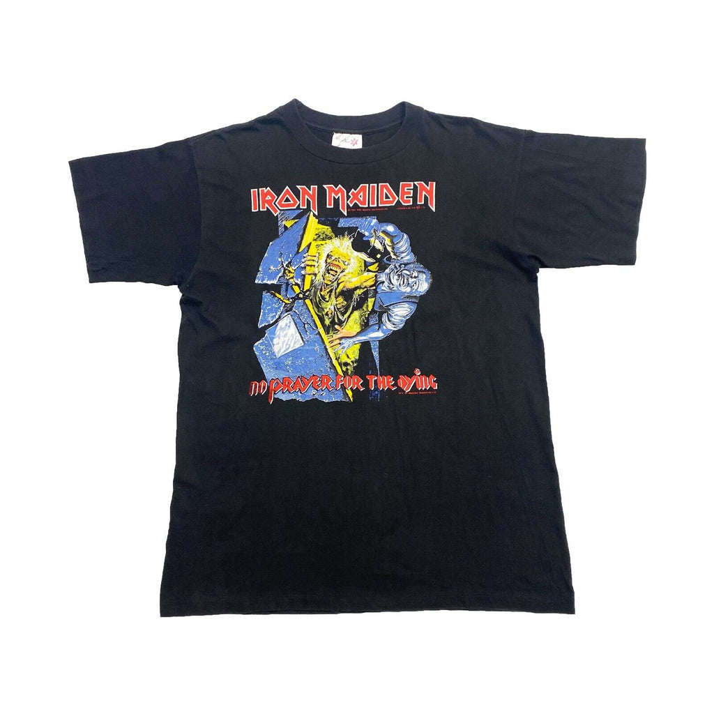 Iron Maiden No Prayer For The Dying Tshirt | Vintage 90s Heavy Metal Band Music | Vintage Messina Hembry | Thrift | Second-Hand Messina Hembry | Used Clothing | Messina Hembry 