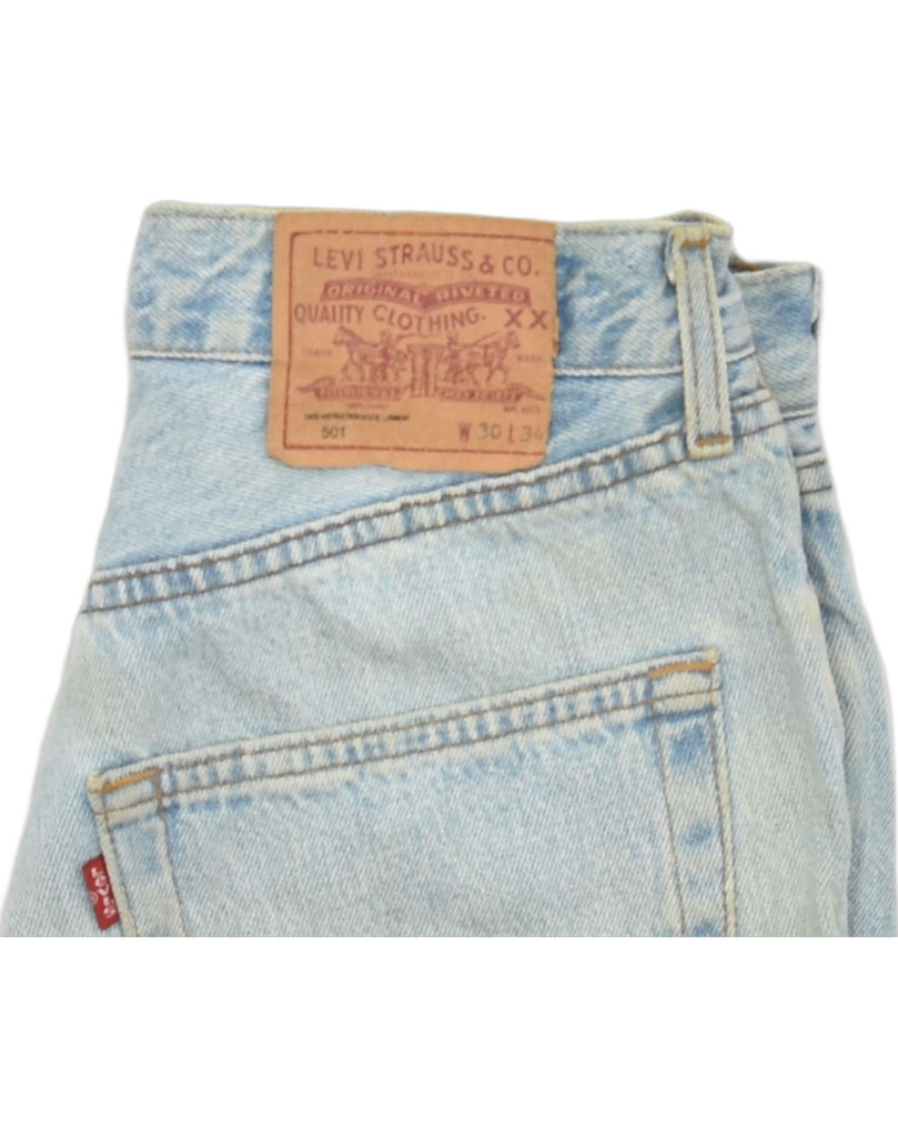 LEVI'S Womens 501 Denim Hot Pants W30 Medium Blue | Vintage | Thrift | Second-Hand | Used Clothing | Messina Hembry 