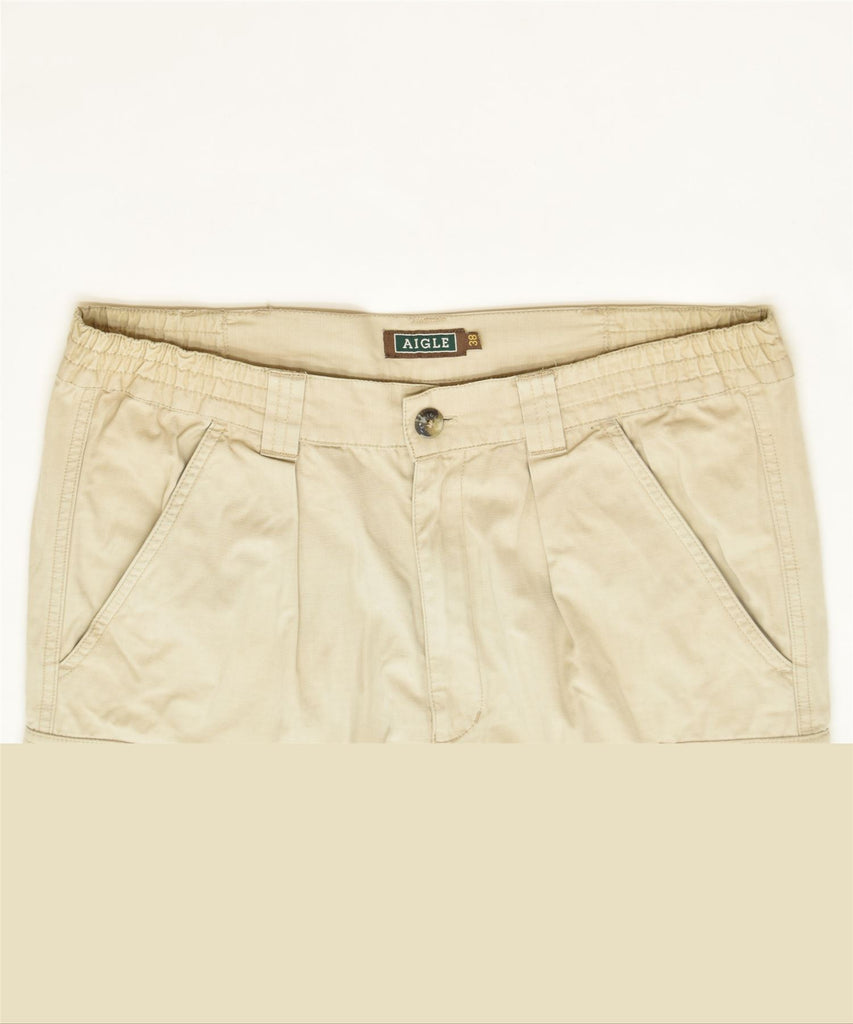 AIGLE Womens Cargo Shorts EU 38 Medium W32 Beige Cotton Classic | Vintage | Thrift | Second-Hand | Used Clothing | Messina Hembry 