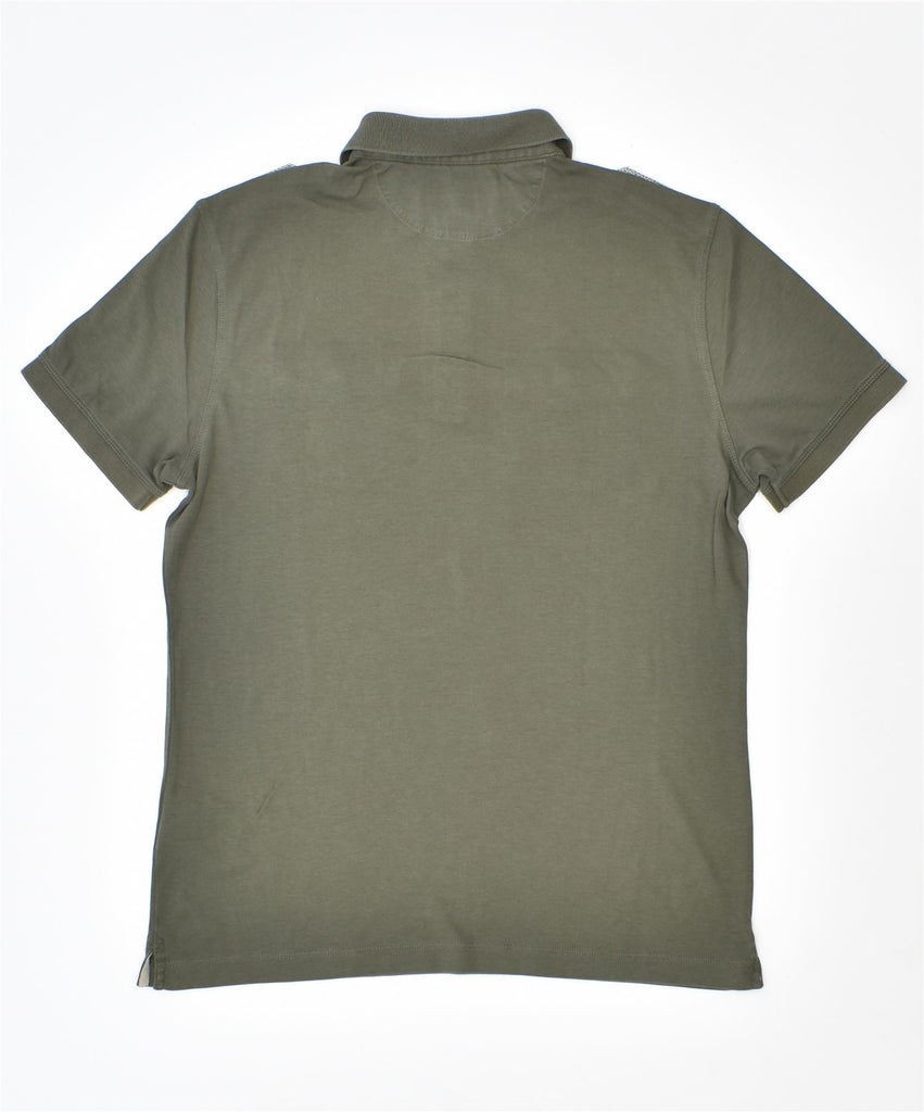 BANANA REPUBLIC Mens Polo Shirt Small Green Cotton | Vintage | Thrift | Second-Hand | Used Clothing | Messina Hembry 