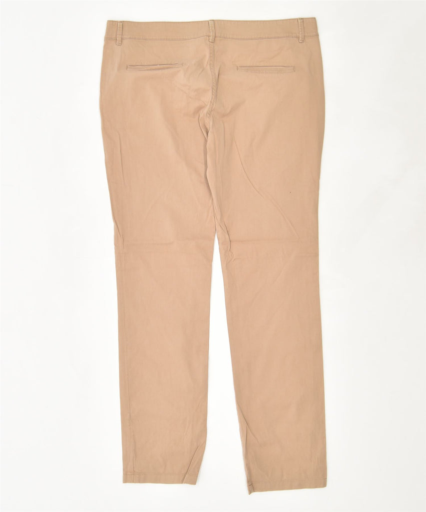 MASSIMO DUTTI Womens Casual Fit Chino Trousers US 8 Medium W34 L30 Beige | Vintage | Thrift | Second-Hand | Used Clothing | Messina Hembry 