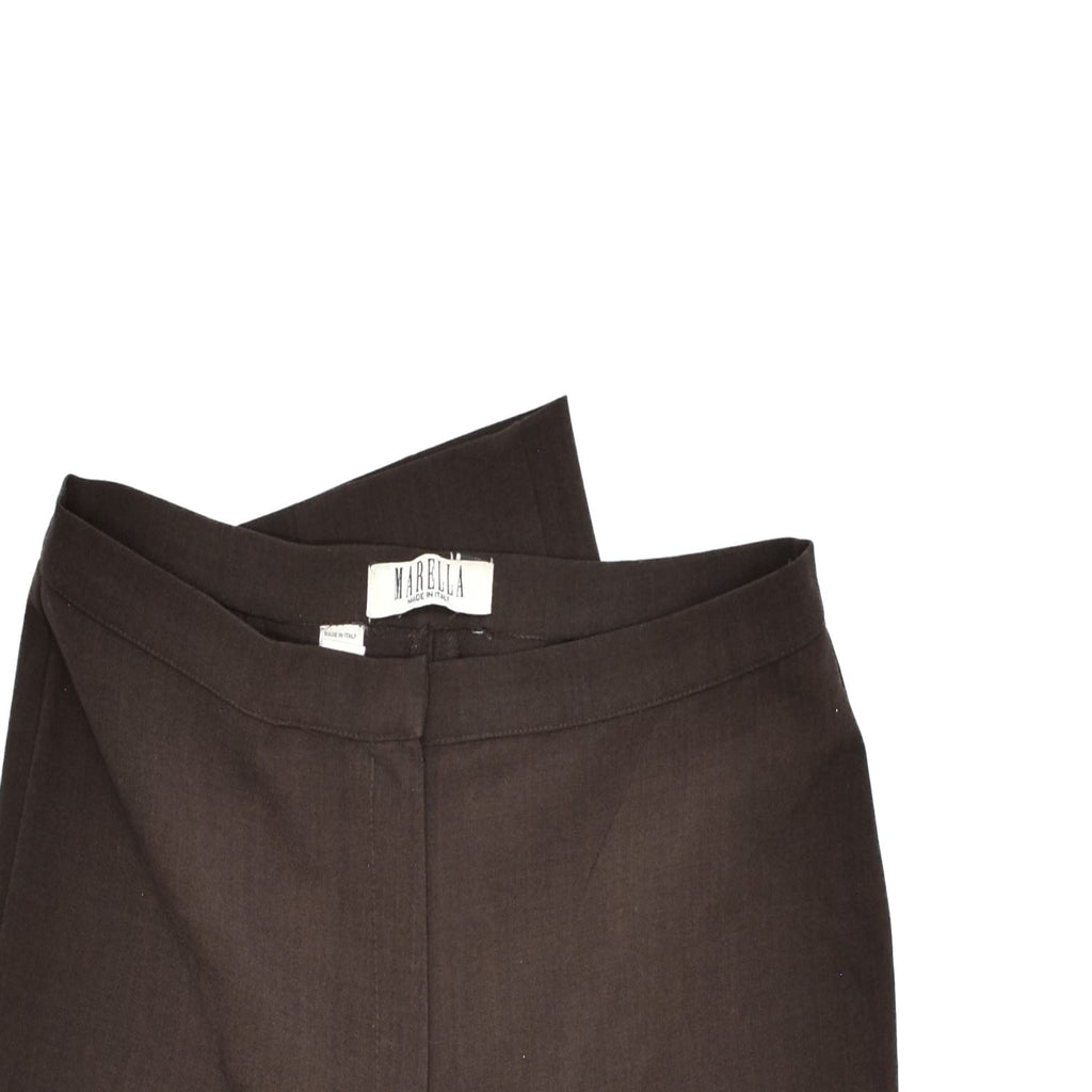 MARELLA Womens Straight Suit Trousers W30 L31 Brown | Vintage | Thrift | Second-Hand | Used Clothing | Messina Hembry 