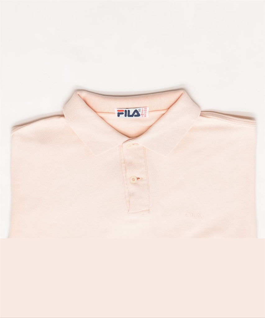 FILA Mens Polo Shirt IT 46 Small Pink Cotton | Vintage | Thrift | Second-Hand | Used Clothing | Messina Hembry 