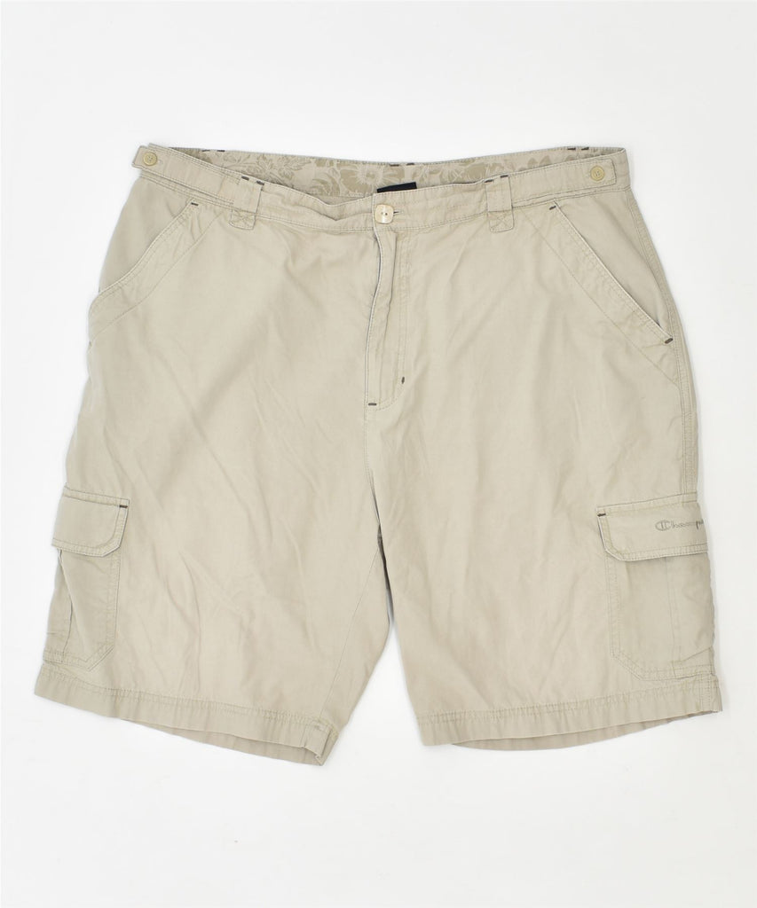 CHAMPION Womens Cargo Shorts UK 18 XL W36 Beige Cotton | Vintage | Thrift | Second-Hand | Used Clothing | Messina Hembry 