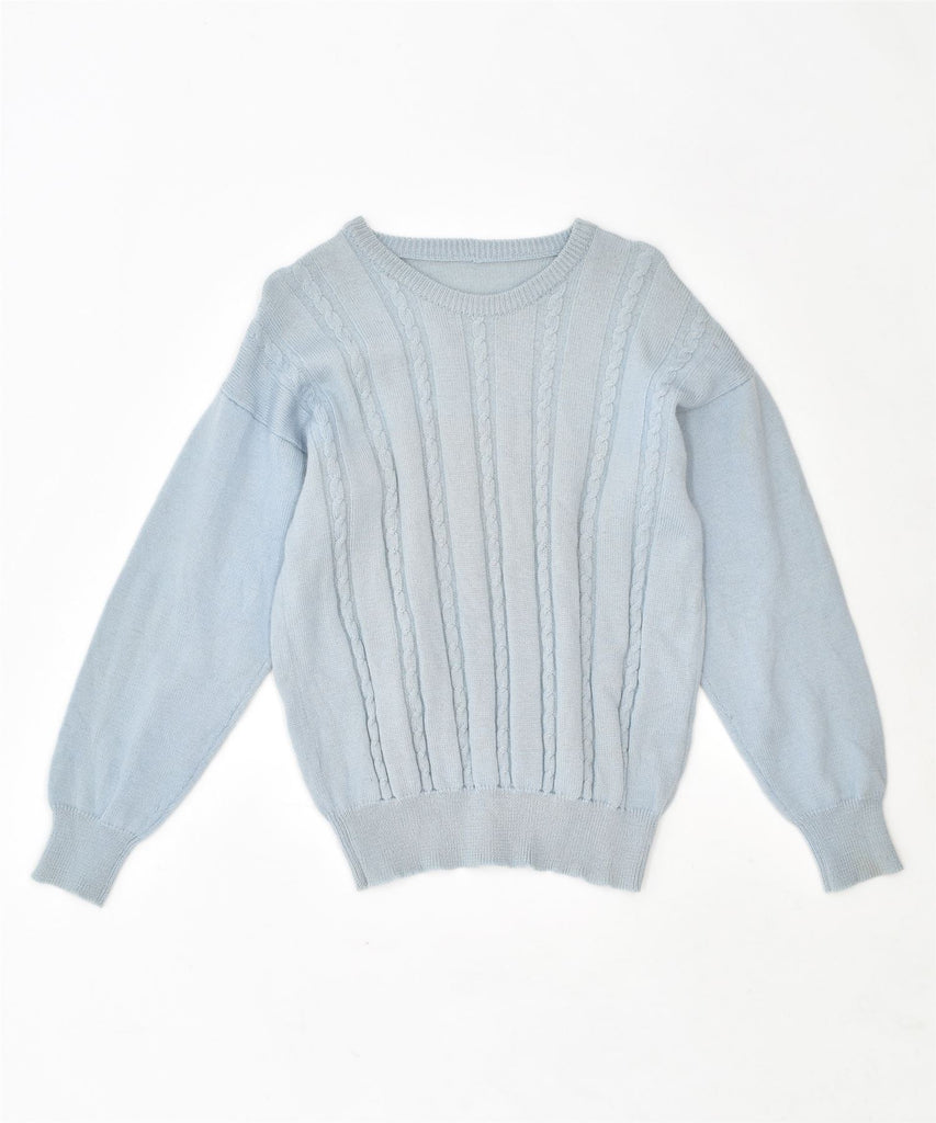 VINTAGE Womens Crew Neck Jumper Sweater UK 16 Large Blue | Vintage | Thrift | Second-Hand | Used Clothing | Messina Hembry 