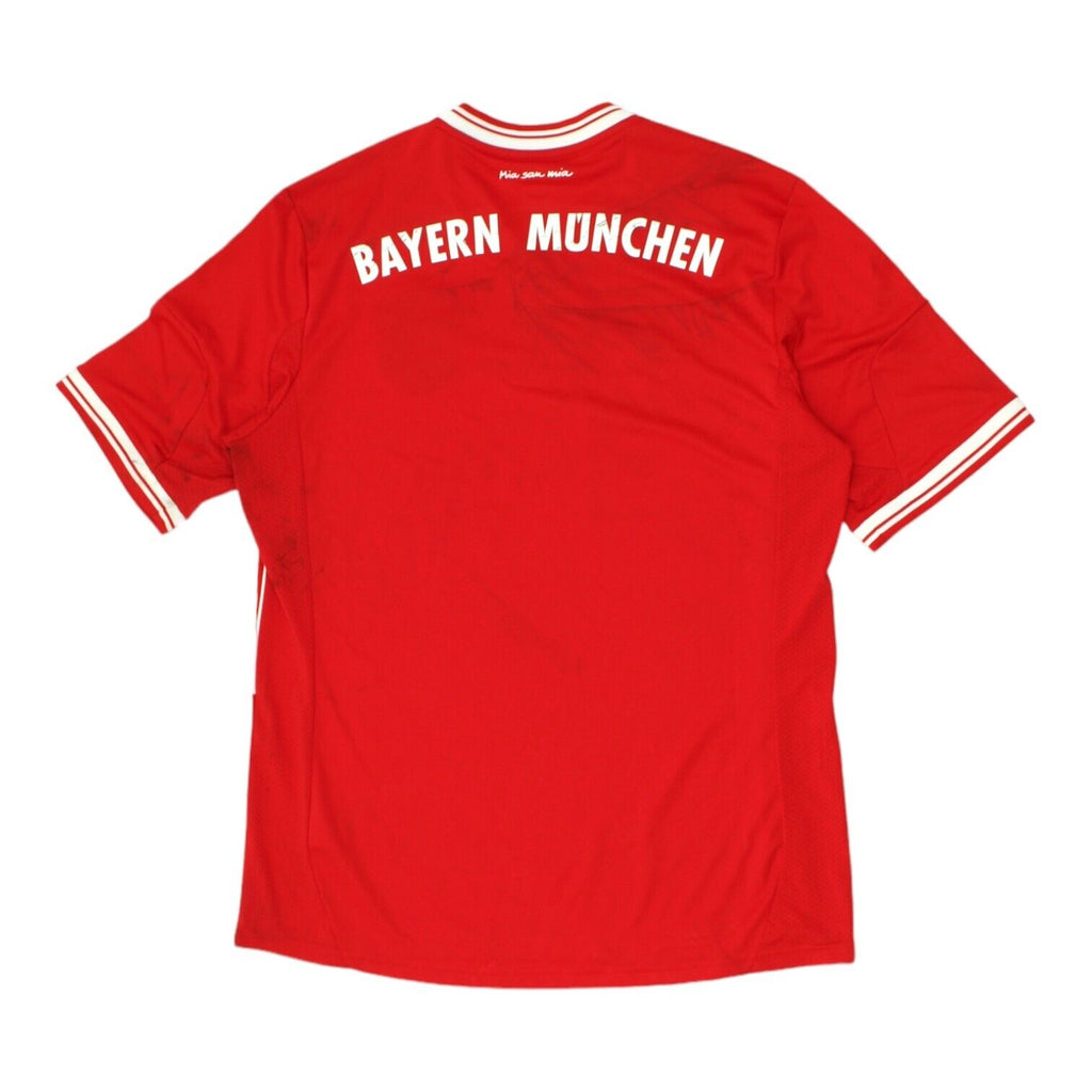 Bayern Munich 2013-14 Adidas Mens Red Home Shirt | German Football Sportswear | Vintage Messina Hembry | Thrift | Second-Hand Messina Hembry | Used Clothing | Messina Hembry 