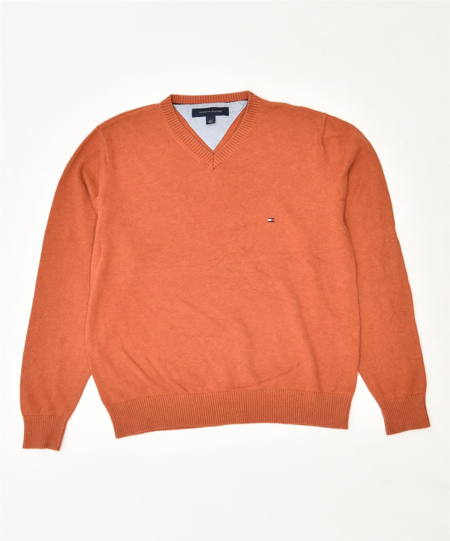 Tommy hilfiger orange clearance sweater