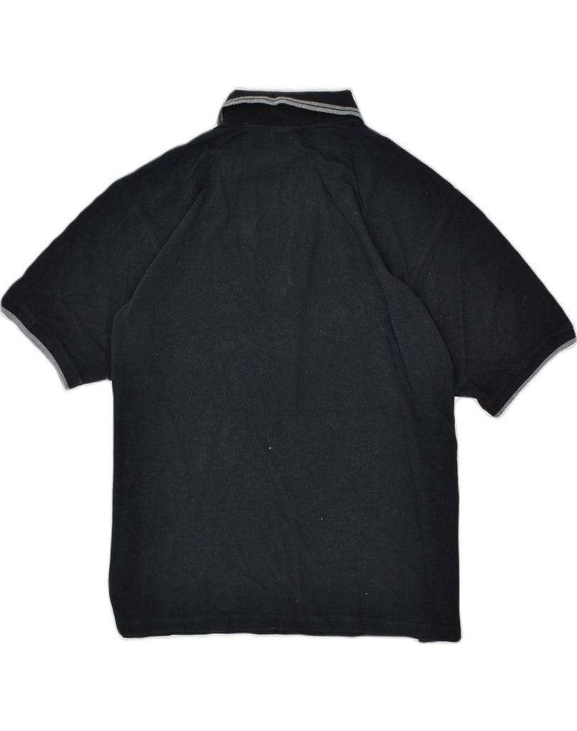 INVICTA Mens Polo Shirt 2XL Black Cotton | Vintage | Thrift | Second-Hand | Used Clothing | Messina Hembry 