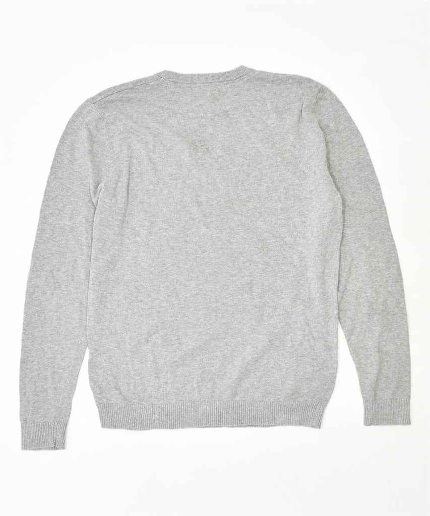 JACK & JONES Mens Crew Neck Jumper Sweater Large Grey Cotton | Vintage | Thrift | Second-Hand | Used Clothing | Messina Hembry 