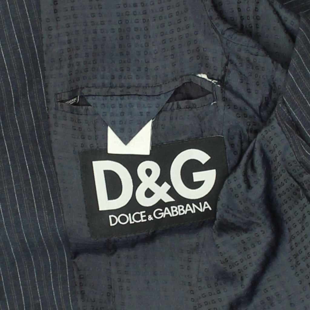 Dolce & Gabbana Mens Grey 3 Button Blazer Jacket | Vintage High End Designer VTG | Vintage Messina Hembry | Thrift | Second-Hand Messina Hembry | Used Clothing | Messina Hembry 