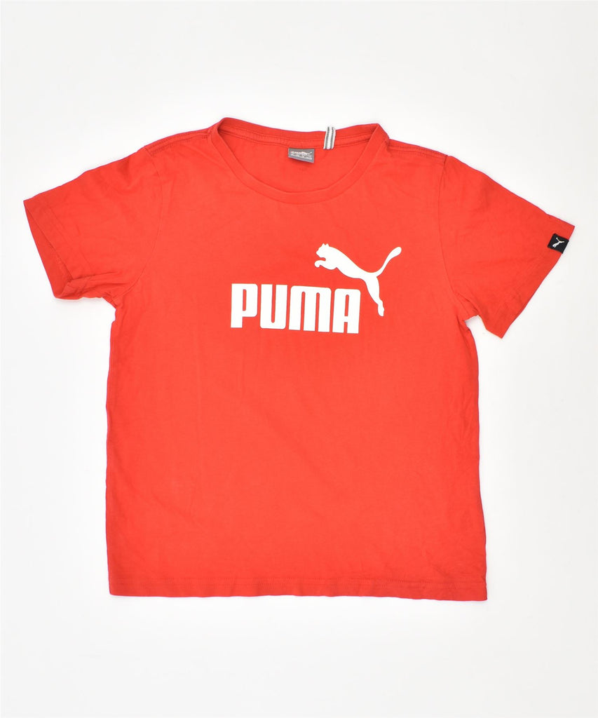 PUMA Boys Graphic T-Shirt Top 9-10 Years Red | Vintage | Thrift | Second-Hand | Used Clothing | Messina Hembry 