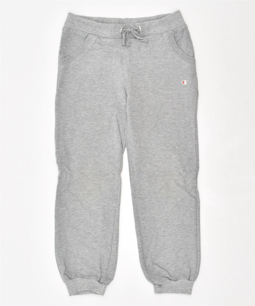 CHAMPION Girls Tracksuit Trousers Joggers 5-6 Years XS Grey Cotton | Vintage | Thrift | Second-Hand | Used Clothing | Messina Hembry 