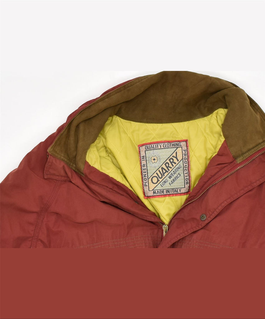 QUARRY Mens Windbreaker Jacket XL Red | Vintage | Thrift | Second-Hand | Used Clothing | Messina Hembry 