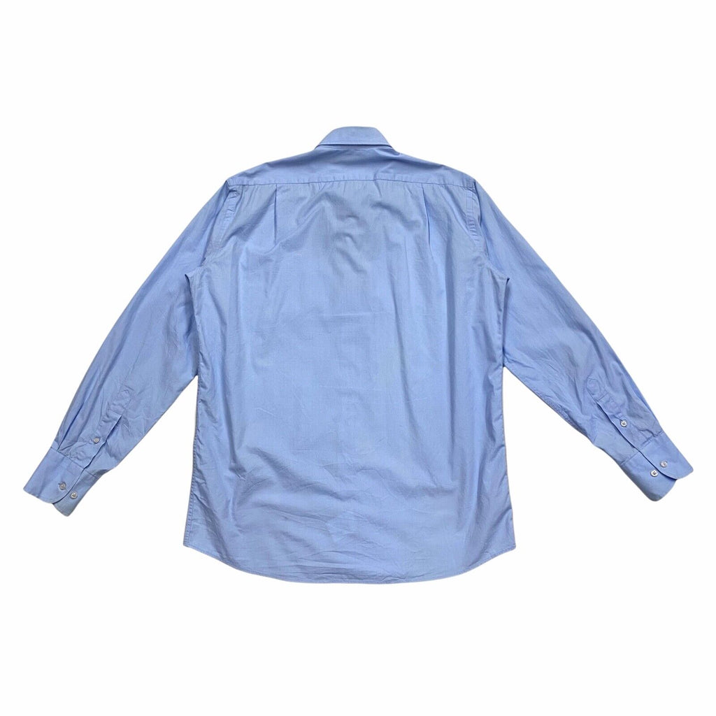 Trussardi Action Button Down Collar Shirt | Vintage Designer Light Blue Large | Vintage Messina Hembry | Thrift | Second-Hand Messina Hembry | Used Clothing | Messina Hembry 