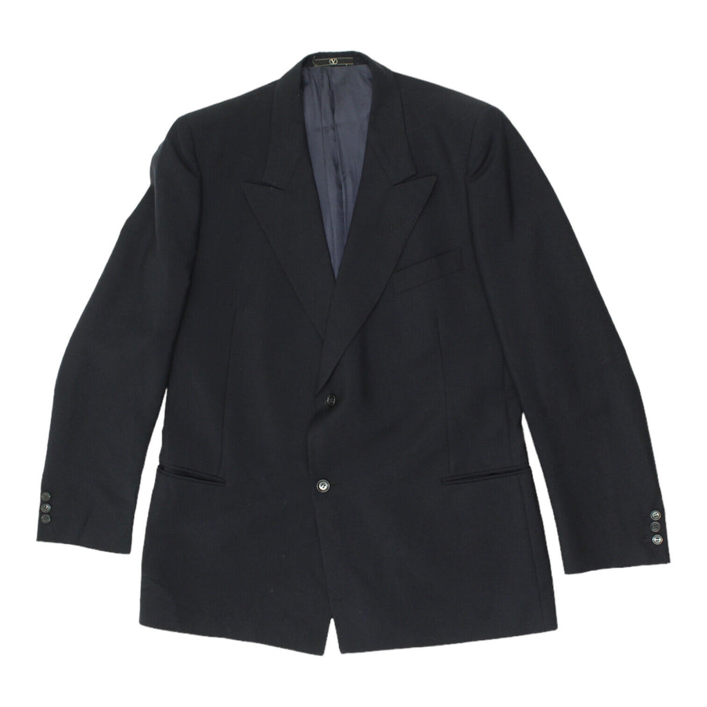 Valentino Mens Navy Blue Blazer Jacket | Vintage High End Luxury Designer Suit | Vintage Messina Hembry | Thrift | Second-Hand Messina Hembry | Used Clothing | Messina Hembry 