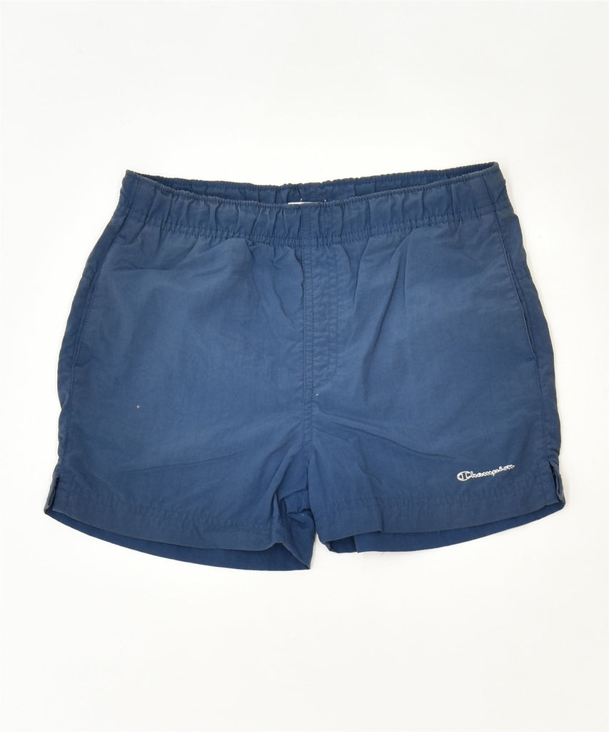 CHAMPION Boys Sport Shorts 7-8 Years Small Blue Polyamide Sports | Vintage | Thrift | Second-Hand | Used Clothing | Messina Hembry 