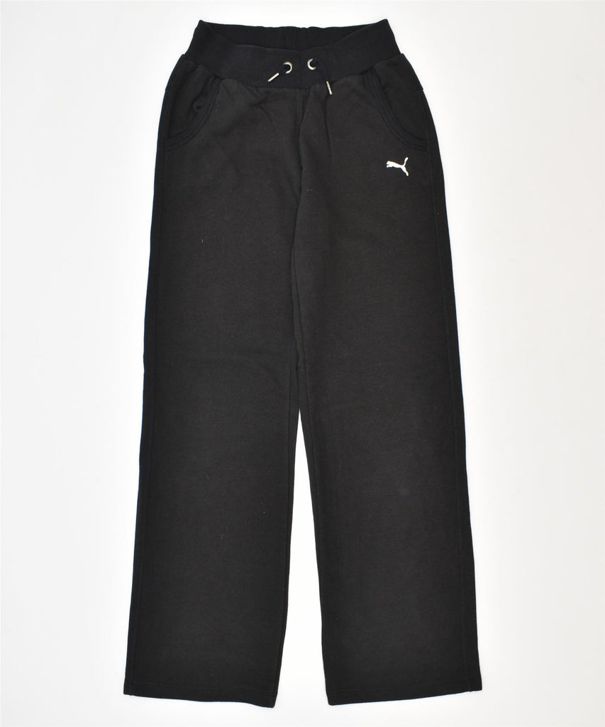 PUMA Girls Tracksuit Trousers 11-12 Years Black Cotton | Vintage | Thrift | Second-Hand | Used Clothing | Messina Hembry 