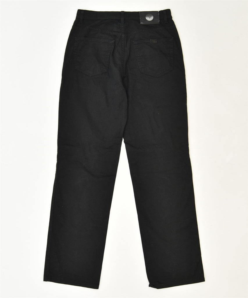 TRUSSARDI Womens Straight Casual Trousers W32 L32 Black Cotton | Vintage | Thrift | Second-Hand | Used Clothing | Messina Hembry 