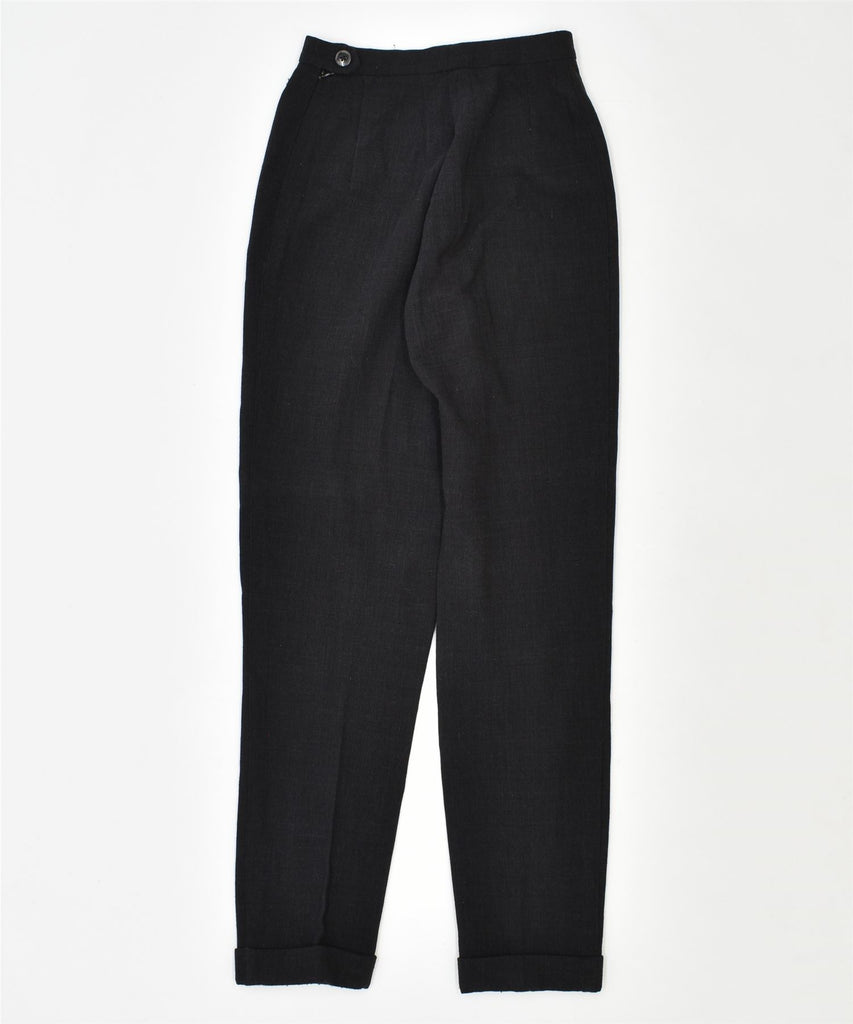 VINTAGE Womens Slim Suit Trousers W24 L30 Black | Vintage | Thrift | Second-Hand | Used Clothing | Messina Hembry 