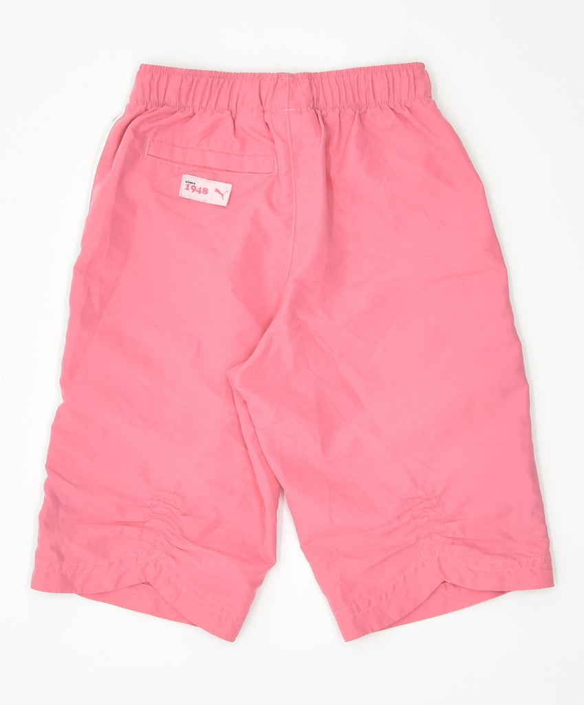 PUMA Girls Sport Shorts 3-4 Years Pink Polyester Sports | Vintage | Thrift | Second-Hand | Used Clothing | Messina Hembry 