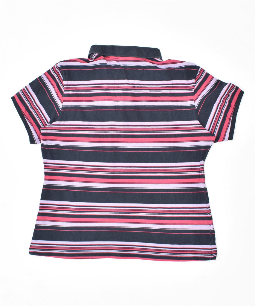 FILA Womens Polo Shirt UK 18 XL Multicoloured Striped Cotton | Vintage | Thrift | Second-Hand | Used Clothing | Messina Hembry 