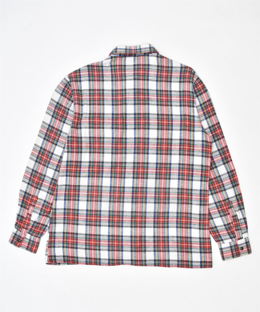 FIORE DEGLI Mens Long Sleeve Flannel Shirt UK 40 Medium Multicoloured | Vintage | Thrift | Second-Hand | Used Clothing | Messina Hembry 
