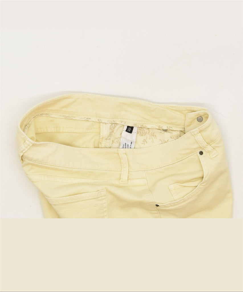 MASSIMO DUTTI Womens Denim Shorts W26 Small Yellow Cotton Classic | Vintage | Thrift | Second-Hand | Used Clothing | Messina Hembry 