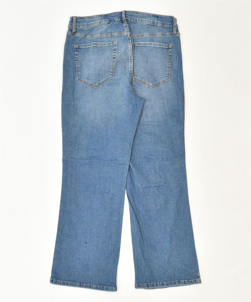 CHAPS Womens Crop Kick Mid Rise Bootcut Jeans W30 L27 Blue Cotton | Vintage | Thrift | Second-Hand | Used Clothing | Messina Hembry 