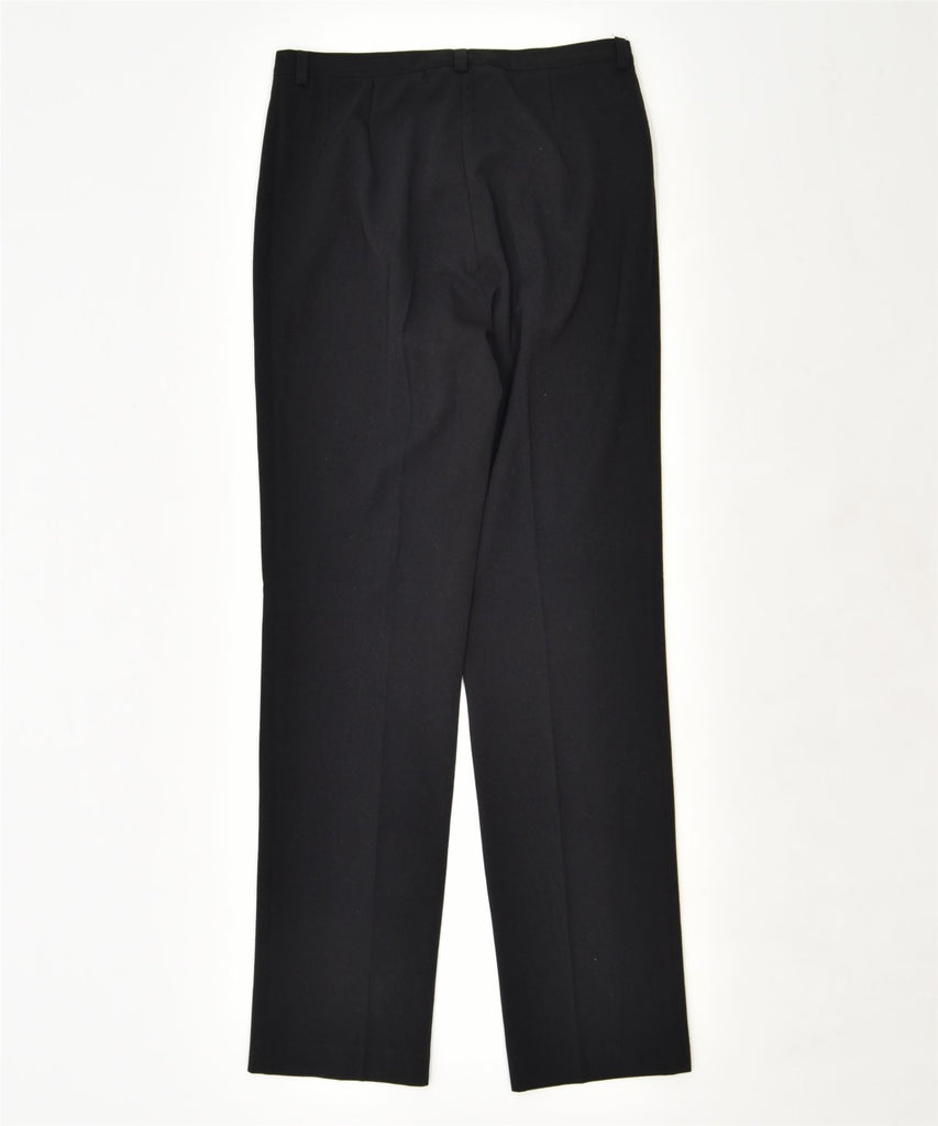 SEVENTY Womens Straight Suit Trousers W30 L32 Black Polyester | Vintage | Thrift | Second-Hand | Used Clothing | Messina Hembry 