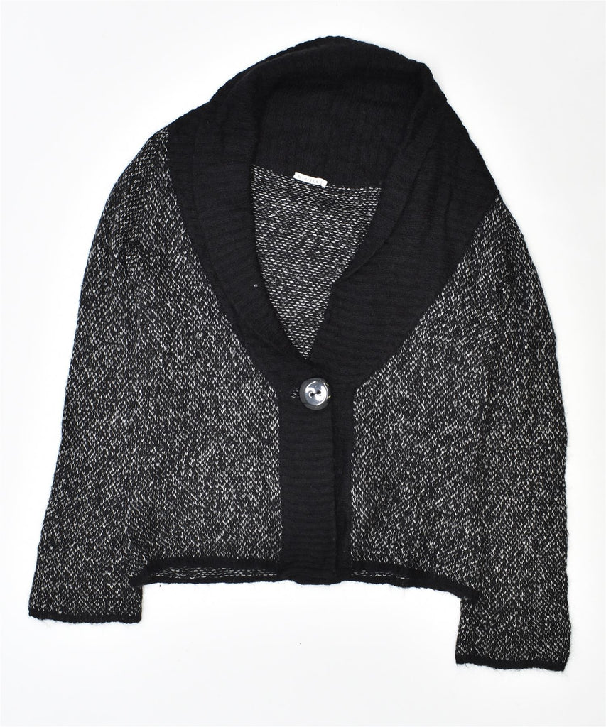 MARELLA Womens Cardigan Sweater UK 16 Large Black Flecked Acrylic | Vintage | Thrift | Second-Hand | Used Clothing | Messina Hembry 