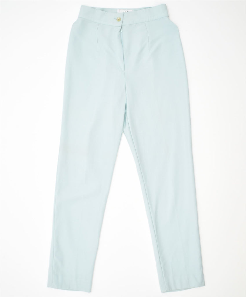 GAI MATTIOLO Womens Slim Casual Trousers IT 42 Medium W26 L29 Turquoise | Vintage | Thrift | Second-Hand | Used Clothing | Messina Hembry 