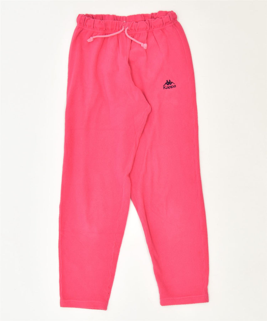 KAPPA Womens Fleece Tracksuit Trousers Small Pink Polyester Sports | Vintage | Thrift | Second-Hand | Used Clothing | Messina Hembry 