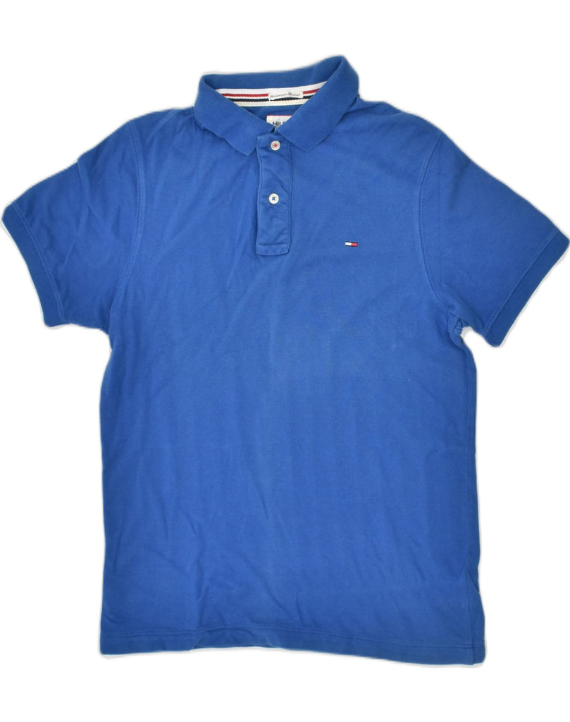 TOMMY HILFIGER Mens Polo Shirt Small Blue Cotton | Vintage | Thrift | Second-Hand | Used Clothing | Messina Hembry 