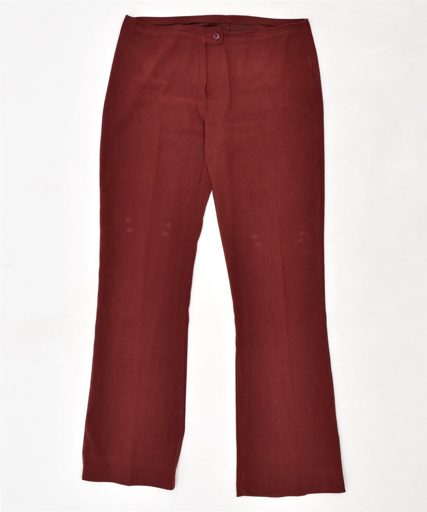 VINTAGE Womens Bootcut Casual Trousers W31 L30 Burgundy | Vintage | Thrift | Second-Hand | Used Clothing | Messina Hembry 