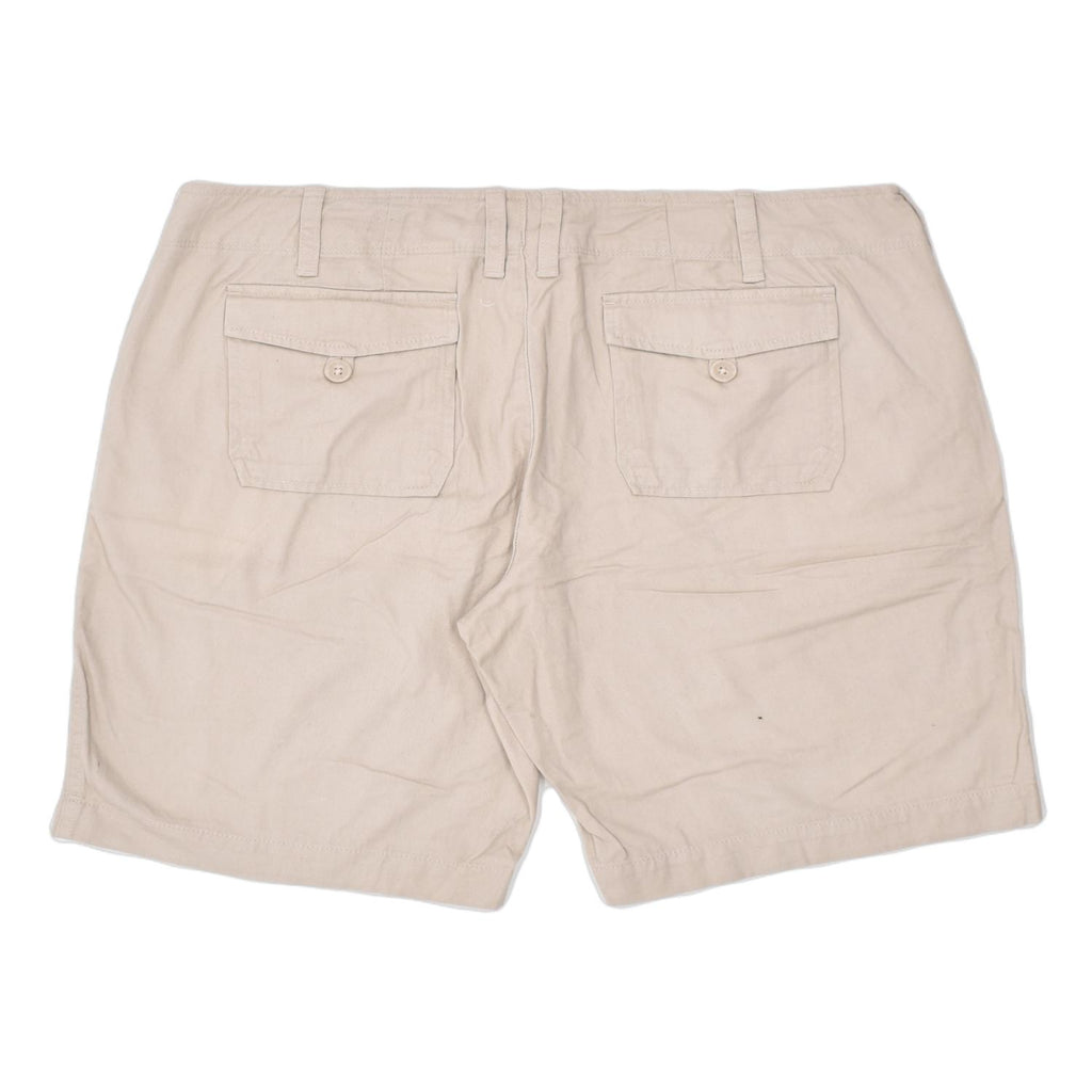 EDDIE BAUER Womens Chino Shorts US 14 XL W36 Beige Cotton | Vintage | Thrift | Second-Hand | Used Clothing | Messina Hembry 