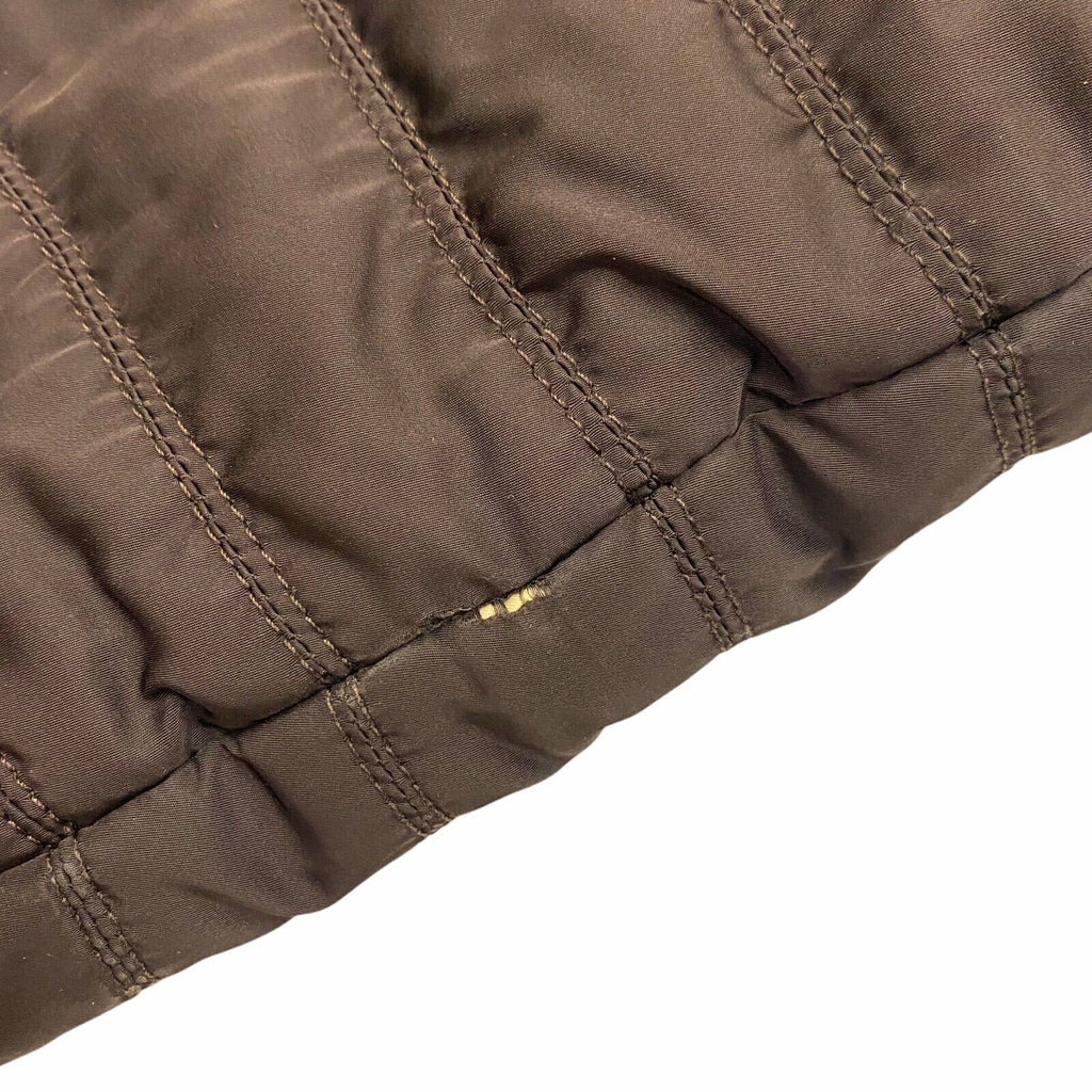 Moncler Women's Padded Zip Jacket | Vintage High End Designer Brown Coat VTG | Vintage Messina Hembry | Thrift | Second-Hand Messina Hembry | Used Clothing | Messina Hembry 