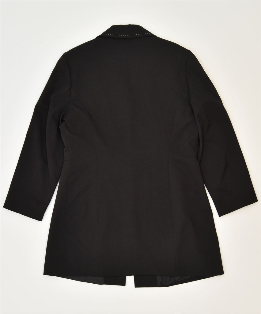ELISA LANDRI Womens Overcoat IT 50 XL Black Viscose Classic Vintage | Vintage | Thrift | Second-Hand | Used Clothing | Messina Hembry 