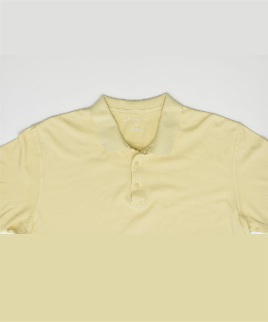 EDDIE BAUER Mens Polo Shirt XL Yellow Cotton | Vintage | Thrift | Second-Hand | Used Clothing | Messina Hembry 