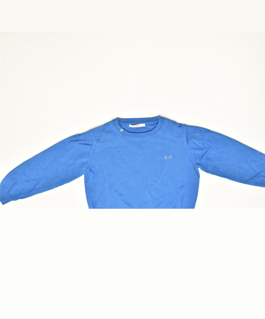 SUN68 Boys Crew Neck Jumper Sweater 18-24 Months Blue Cotton Classic | Vintage | Thrift | Second-Hand | Used Clothing | Messina Hembry 