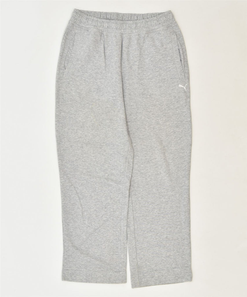 PUMA Boys Tracksuit Trousers 15-16 Years Grey Cotton Sports | Vintage | Thrift | Second-Hand | Used Clothing | Messina Hembry 